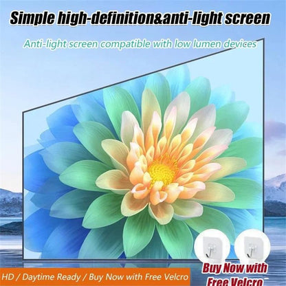 📢📢49% OFF !! ⏰📺HD Matte White Projection Screen, Immersive Home Theater🎬🌟