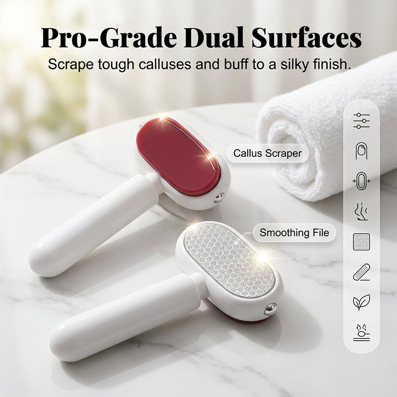 🔥LAST DAY 49% OFF🔥🦶Double-Sided Foot Scraper for Callus Removal| Replaceable Stainless Steel Foot Scraper