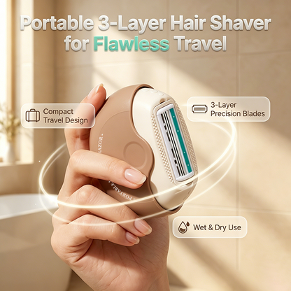 Buy 1 Get 1 Free🎁Portable 3-Layer Hair Shaver with Rotating Cover
