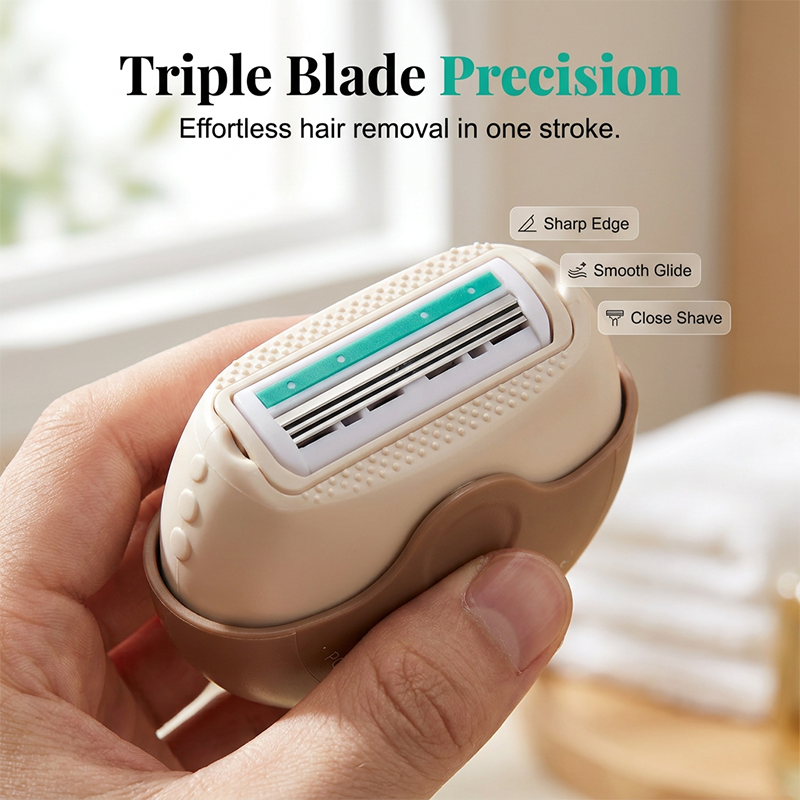 Buy 1 Get 1 Free🎁Portable 3-Layer Hair Shaver with Rotating Cover