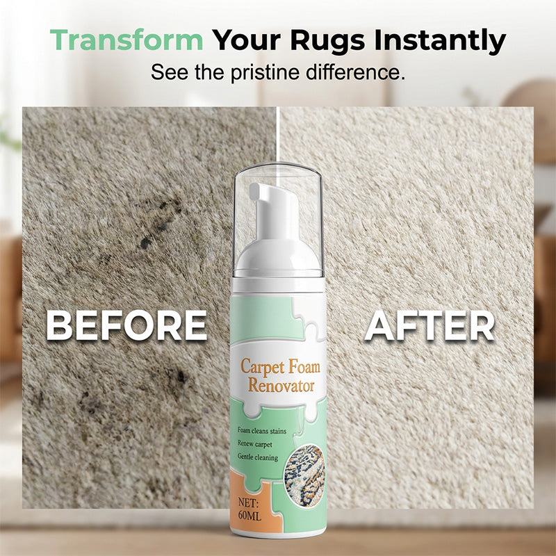 🔥Limited Time 49% OFF✨Waterless Carpet Foam Stain Remover with Towel
