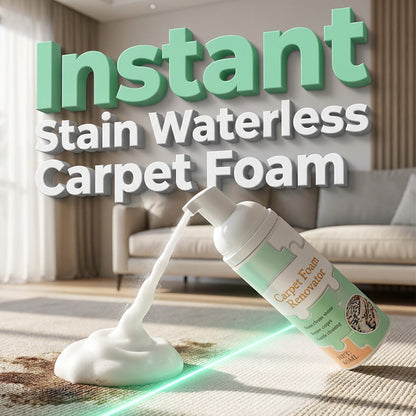 🔥Limited Time 49% OFF✨Waterless Carpet Foam Stain Remover with Towel