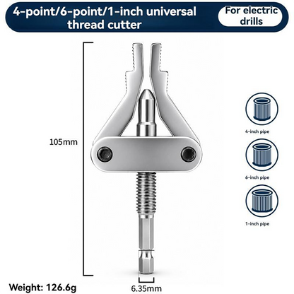📢LAST DAY 49% OFF🔥💪Universal Drill‑Powered Broken Pipe Nipple Thread Extractor Tool⚒️