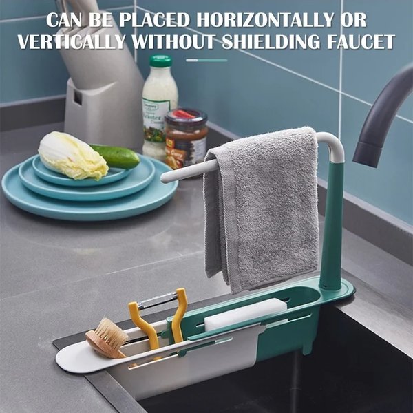 🔥 49% OFF Limited Time Deal — Upgrade Your Kitchen With This Adjustable Sink Organizer