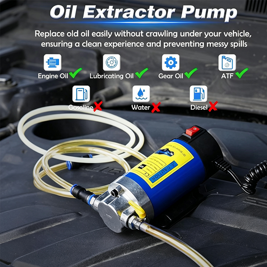 🔥LAST DAY 49% OFF🛢️ 12V/24V Electric Oil Extractor Pump | ⚡ Self-Priming Engine Oil Change Pump