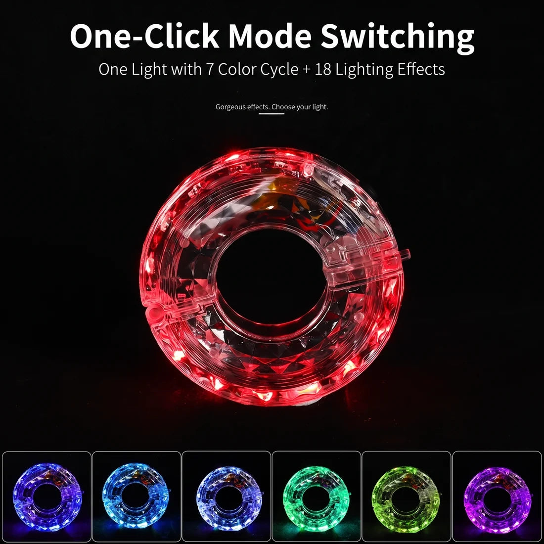 🔥 Limited-Time 49% OFF - Smart LED Bicycle Hub Lights | 7 Colors, Motion Sensor, USB Rechargeable Wheel Lights